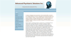 Desktop Screenshot of adpsychsolutions.com